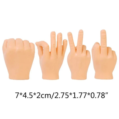 Funny Gesture Toys Mini Multi-Style  Plastic Human Fake Hand Gloves