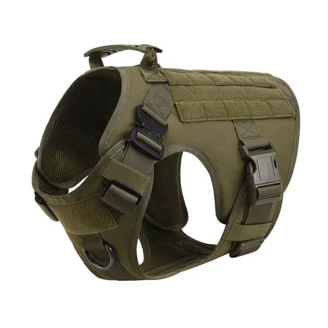 Pet K9 Tactical Military Vest -Training Dog Harness and Leash Set For All Breeds Dogs