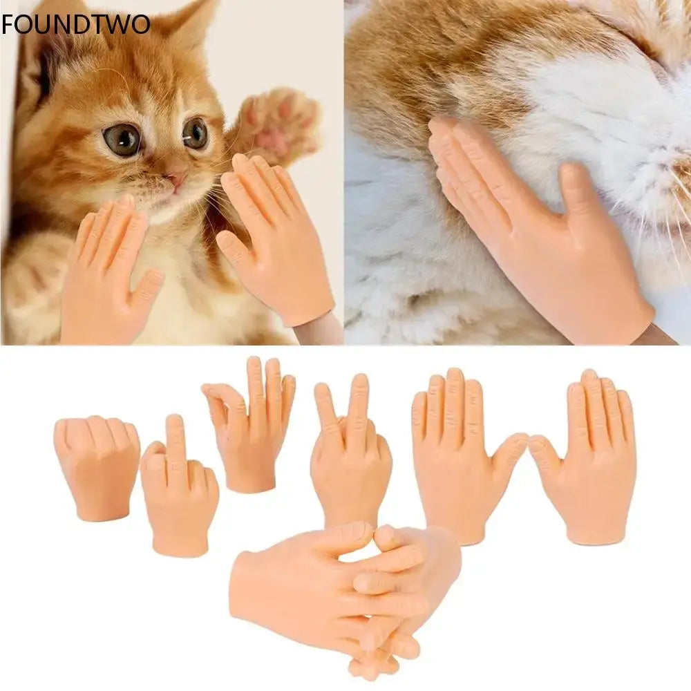 Funny Gesture Toys Mini Multi-Style  Plastic Human Fake Hand Gloves